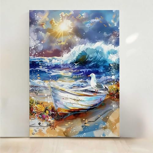 Diamond Painting Erwachsene Landschaft Diamant Painting Bilder Sea 5D DIY Mosaikherstellung Basteln Erwachsene Anfänger Set für Heim Schlafzimmer Deko Wohnzimmer, Geschenke 50x65CM PjY2486 5-P Diamond Painting Erwachsene Landschaft Diamant Painting Bilder Sea 5D DIY Mosaikherstellung Basteln Erwachsene Anfänger Set für Heim Schlafzimmer Deko Wohnzimmer, Geschenke 50x65CM PjY2486 5-P von RNXAOPEN