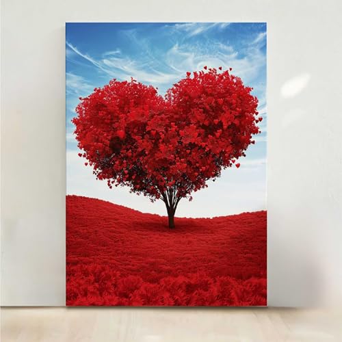 Diamond Painting Erwachsene Liebe Diamant Painting Bilder Blume 5D DIY Mosaikherstellung Basteln Erwachsene Anfänger Set für Heim Schlafzimmer Deko Wohnzimmer, Geschenke für Frauen 60x80CM PjY5708 A-U von RNXAOPEN