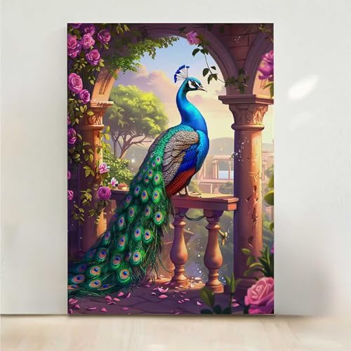 Diamond Painting Erwachsene Pfau Diamant Painting Bilder Blume 5D DIY Mosaikherstellung Basteln Erwachsene Anfänger Set für Heim Schlafzimmer Deko Wohnzimmer, Geschenke für Frauen 40x50CM PjY240 0-T Diamond Painting Erwachsene Pfau Diamant Painting Bilder Blume 5D DIY Mosaikherstellung Basteln Erwachsene Anfänger Set für Heim Schlafzimmer Deko Wohnzimmer, Geschenke für Frauen 40x50CM PjY240 0-T von RNXAOPEN