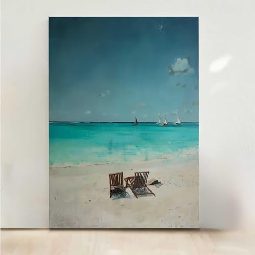Diamond Painting Erwachsene Strand Diamant Painting Bilder Sea 5D DIY Mosaikherstellung Basteln Erwachsene Anfänger Set für Heim Schlafzimmer Deko Wohnzimmer, Geschenke für Frauen 50x65CM PjY3194 2-7 von RNXAOPEN