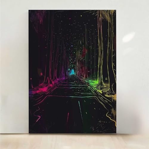 Diamond Painting Erwachsene StraßE Diamant Painting Bilder Abstrakt 5D DIY Mosaikherstellung Basteln Erwachsene Anfänger Set für Heim Schlafzimmer Deko Wohnzimmer, Geschenke 30x40cm PjY5418 T-2 von RNXAOPEN