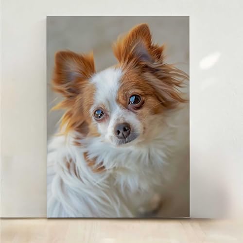 Diamond Painting Erwachsene Tier Diamant Painting Bilder Hund 5D DIY Mosaikherstellung Basteln Erwachsene Anfänger Set für Heim Schlafzimmer Deko Wohnzimmer, Geschenke für Frauen 50x65cm PjY8422 0-7 von RNXAOPEN