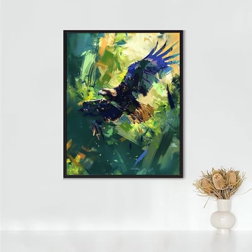 Diamond Painting Erwachsene Tier Diamond Painting Adler DIY Vollbohrer Diamant Malerei Set Anfänger, Diamant Kunst Malerei Stickerei Set, Wanddeko und Zimmer Deko, Geschenke 70 x 95 cm PJY6 L-5 Diamond Painting Erwachsene Tier Diamond Painting Adler DIY Vollbohrer Diamant Malerei Set Anfänger, Diamant Kunst Malerei Stickerei Set, Wanddeko und Zimmer Deko, Geschenke 70 x 95 cm PJY6 L-5 von RNXAOPEN