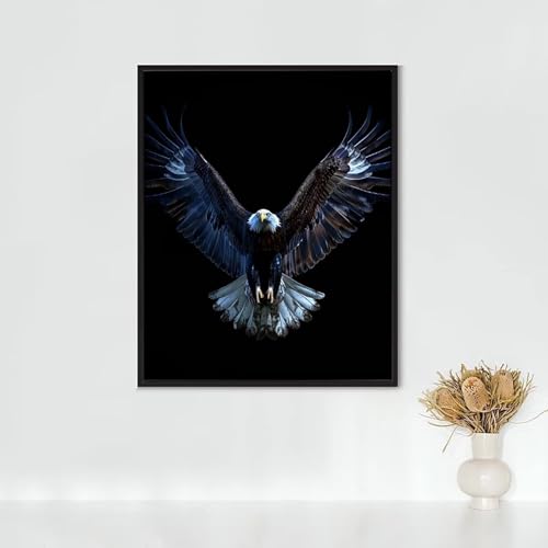 Diamond Painting Erwachsene VöGel Diamond Painting Adler DIY Vollbohrer Diamant Malerei Set Anfänger, Diamant Kunst Malerei Stickerei Set, Wanddeko und Zimmer Deko, Geschenke 70 x 95 cm PJY6 8-7 von RNXAOPEN