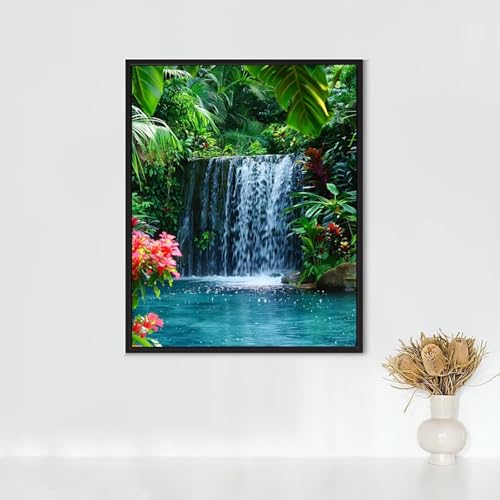 Diamond Painting Katze, Diamond Painting Erwachsene Fallen Bastelset, DIY Diamant Malerei Runder Vollbohrer Diamanten Kinder Malerei Stickerei Kreuzstich Dekoration, Geschenk 40 x 50 cm PJY3 4-E von RNXAOPEN