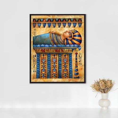 Diamond Painting Kunst, Diamond Painting Erwachsene Skeleton Bastelset, DIY Diamant Malerei Runder Vollbohrer Diamanten Kinder Malerei Stickerei Kreuzstich Dekoration, Geschenk 30x40cm PJY2 8-D von RNXAOPEN