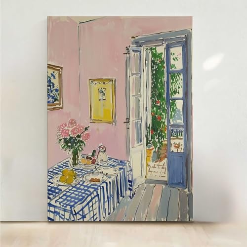 Esstisch Diamond Painting, 5D Blume Diamond Painting Erwachsene Diamant Malerei DIY Steine Kristall Kunst Bastelnset Erwachsene Anfänger Set, zur Zimmer Wanddeko, Geschenke 30x40cm PjY3283 5-U von RNXAOPEN