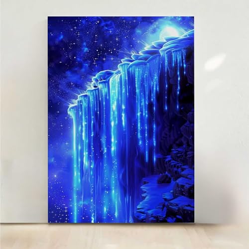 Fallen Diamond Painting, 5D Landschaft Diamond Painting Erwachsene Diamant Malerei DIY Steine Kristall Kunst Bastelnset Erwachsene Anfänger Set, zur Zimmer Wanddeko, Geschenke 30x40CM PjY5681 B-3 von RNXAOPEN