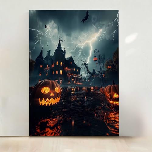 KüRbis Diamond Painting, 5D Architektur Diamond Painting Erwachsene Diamant Malerei DIY Steine Kristall Kunst Bastelnset Erwachsene Anfänger Set, zur Zimmer Wanddeko, Geschenke 80x100CM PjY8589 8-6 von RNXAOPEN