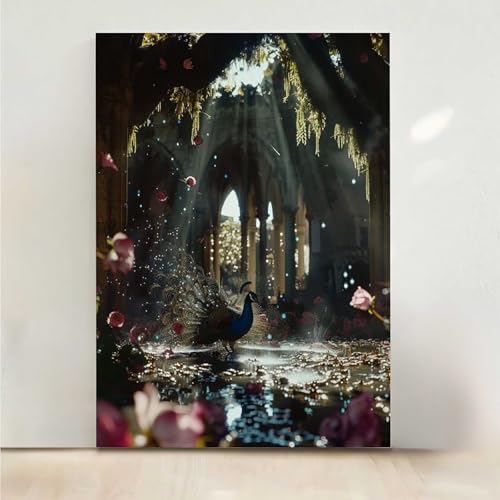 Landschaft Diamond Painting, 5D Sonnenlicht Diamond Painting Erwachsene Diamant Malerei DIY Steine Kristall Kunst Bastelnset Erwachsene Anfänger Set, zur Zimmer Wanddeko, Geschenke 50x65cm PjY955 8-9 von RNXAOPEN