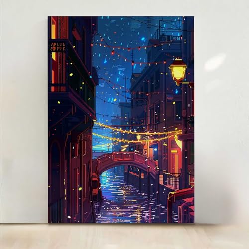 Nachtansicht Diamond Painting, 5D Lampe Diamond Painting Erwachsene Diamant Malerei DIY Steine Kristall Kunst Bastelnset Erwachsene Anfänger Set, zur Zimmer Wanddeko, Geschenke 30x40cm PjY8505 3-Q Nachtansicht Diamond Painting, 5D Lampe Diamond Painting Erwachsene Diamant Malerei DIY Steine Kristall Kunst Bastelnset Erwachsene Anfänger Set, zur Zimmer Wanddeko, Geschenke 30x40cm PjY8505 3-Q von RNXAOPEN