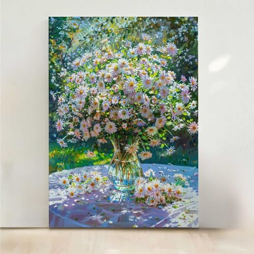 RNXAOPEN Blume Diamond Painting, 5D Blumen Diamond Painting Erwachsene Diamant Malerei DIY Steine Kristall Kunst Bastelnset Erwachsene Anfänger Set, zur Zimmer Wanddeko, Geschenke 70x95CM PjY7881 3-4 von RNXAOPEN