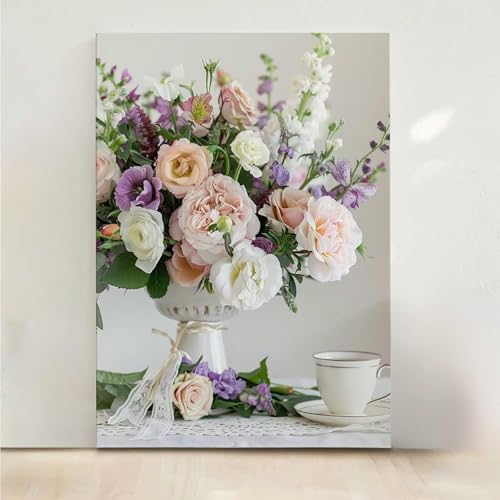 RNXAOPEN Blume Diamond Painting, 5D Blumen Diamond Painting Erwachsene Diamant Malerei DIY Steine Kristall Kunst Bastelnset Erwachsene Anfänger Set, zur Zimmer Wanddeko, Geschenke 70x95cm PjY5447 6-M von RNXAOPEN