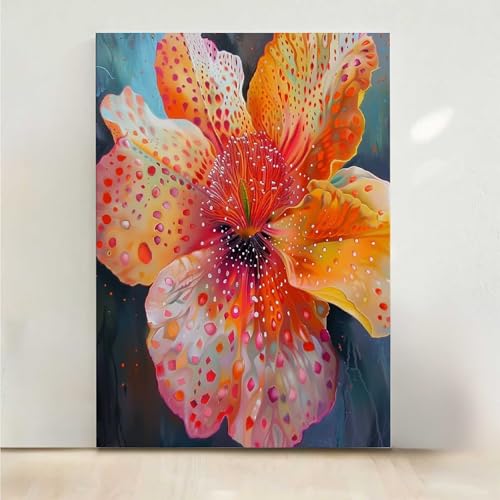 RNXAOPEN Blumen Diamond Painting, 5D Blume Diamond Painting Erwachsene Diamant Malerei DIY Steine Kristall Kunst Bastelnset Erwachsene Anfänger Set, zur Zimmer Wanddeko, Geschenke 60x80CM PjY1279 2-F von RNXAOPEN