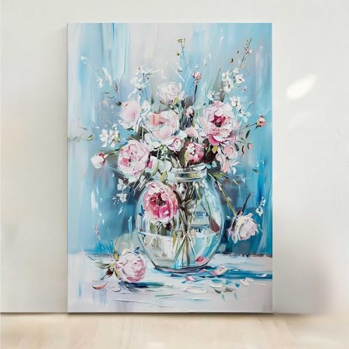RNXAOPEN Blumen Diamond Painting, 5D Blume Diamond Painting Erwachsene Diamant Malerei DIY Steine Kristall Kunst Bastelnset Erwachsene Anfänger Set, zur Zimmer Wanddeko, Geschenke 60x80cm PjY8057 V-M von RNXAOPEN