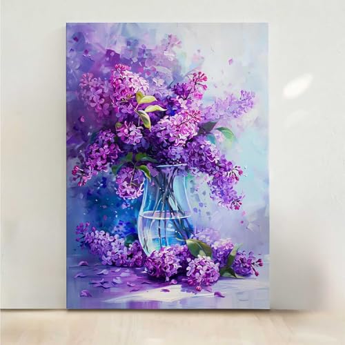 RNXAOPEN Blumen Diamond Painting, 5D Blume Diamond Painting Erwachsene Diamant Malerei DIY Steine Kristall Kunst Bastelnset Erwachsene Anfänger Set, zur Zimmer Wanddeko, Geschenke 70x95CM PjY3525 R-X von RNXAOPEN