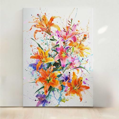 RNXAOPEN Diamond Painting Erwachsene Blume Diamant Painting Bilder Blumen 5D DIY Mosaikherstellung Basteln Erwachsene Anfänger Set für Heim Schlafzimmer Deko Wohnzimmer, Geschenke 30x40CM PjY7840 7-8 von RNXAOPEN