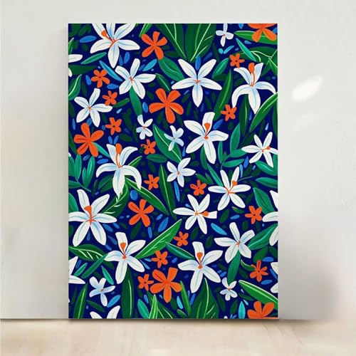 RNXAOPEN Diamond Painting Erwachsene Blume Diamant Painting Bilder Blumen 5D DIY Mosaikherstellung Basteln Erwachsene Anfänger Set für Heim Schlafzimmer Deko Wohnzimmer, Geschenke 30x40cm PjY7334 7-K von RNXAOPEN