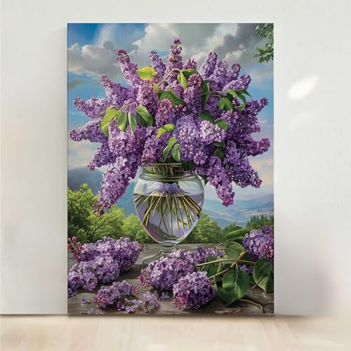 RNXAOPEN Diamond Painting Erwachsene Blume Diamant Painting Bilder Blumen 5D DIY Mosaikherstellung Basteln Erwachsene Anfänger Set für Heim Schlafzimmer Deko Wohnzimmer, Geschenke 40x50cm PjY3516 8-C von RNXAOPEN