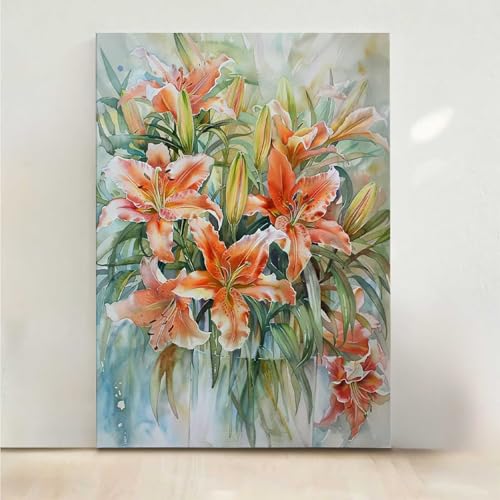 RNXAOPEN Diamond Painting Erwachsene Blume Diamant Painting Bilder Blumen 5D DIY Mosaikherstellung Basteln Erwachsene Anfänger Set für Heim Schlafzimmer Deko Wohnzimmer, Geschenke 50x65CM PjY7818 O-T von RNXAOPEN