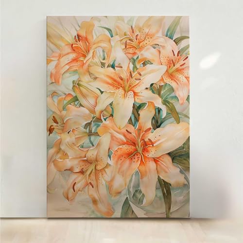 RNXAOPEN Diamond Painting Erwachsene Blumen Diamant Painting Bilder Blume 5D DIY Mosaikherstellung Basteln Erwachsene Anfänger Set für Heim Schlafzimmer Deko Wohnzimmer, Geschenke 30x40cm PjY7810 E-7 von RNXAOPEN