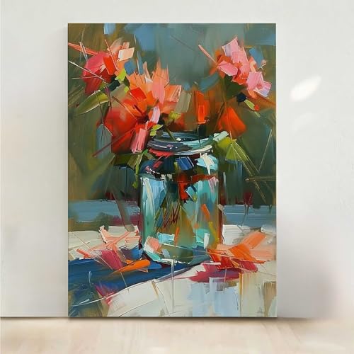 RNXAOPEN Diamond Painting Erwachsene Blumen Diamant Painting Bilder Blume 5D DIY Mosaikherstellung Basteln Erwachsene Anfänger Set für Heim Schlafzimmer Deko Wohnzimmer, Geschenke 50x65cm PjY8068 7-0 von RNXAOPEN