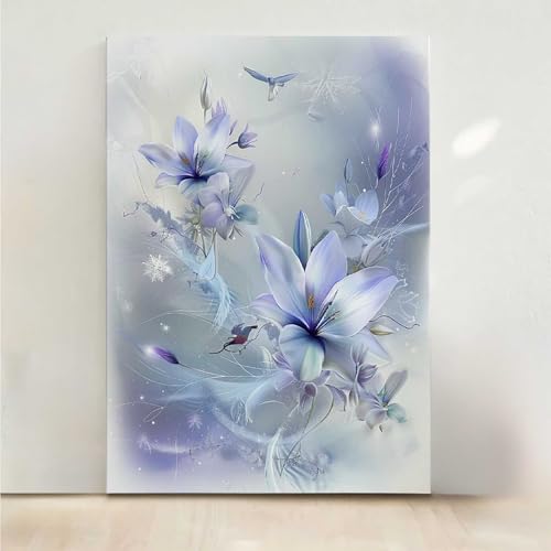 RNXAOPEN Diamond Painting Erwachsene Blumen Diamant Painting Bilder Blume 5D DIY Mosaikherstellung Basteln Erwachsene Anfänger Set für Heim Schlafzimmer Deko Wohnzimmer, Geschenke 70x95CM PjY3184 I-P von RNXAOPEN