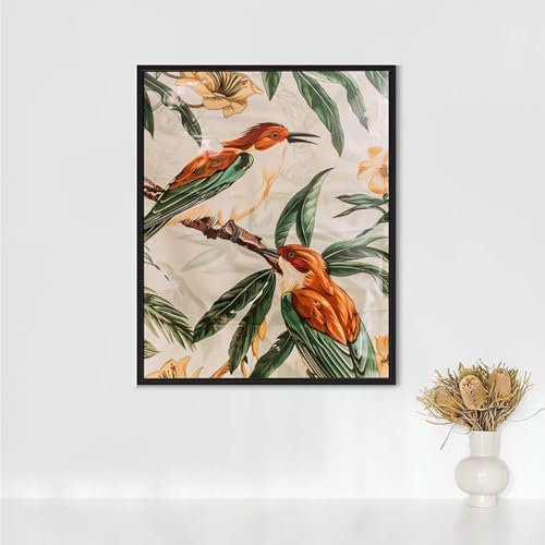 RNXAOPEN Diamond Painting Erwachsene Tier Diamond Painting Vogel DIY Vollbohrer Diamant Malerei Set Anfänger, Diamant Kunst Malerei Stickerei Set, Wanddeko und Zimmer Deko, Geschenke 40x50cm PJY3 6-5 von RNXAOPEN