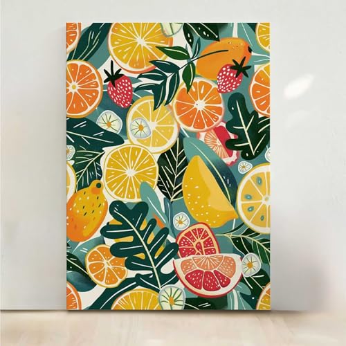 RNXAOPEN Diamond Painting Erwachsene Zitrone Diamant Painting Bilder Obst 5D DIY Mosaikherstellung Basteln Erwachsene Anfänger Set für Heim Schlafzimmer Deko Wohnzimmer, Geschenke 70x95CM PjY2964 H-2 von RNXAOPEN