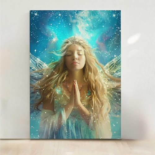 RNXAOPEN FlüGel Diamond Painting, 5D Frau Diamond Painting Erwachsene Diamant Malerei DIY Steine Kristall Kunst Bastelnset Erwachsene Anfänger Set, zur Zimmer Wanddeko, Geschenke 80x100cm PjY5277 X-Y von RNXAOPEN
