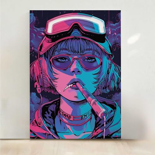RNXAOPEN GläSer Diamond Painting, 5D Frau Diamond Painting Erwachsene Diamant Malerei DIY Steine Kristall Kunst Bastelnset Erwachsene Anfänger Set, zur Zimmer Wanddeko, Geschenke 80x100CM PjY3319 E-0 von RNXAOPEN