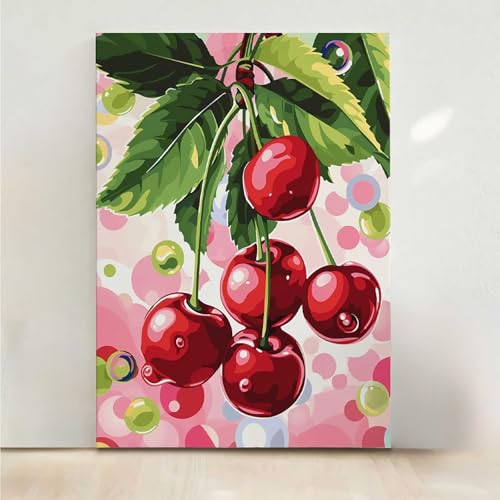 RNXAOPEN Obst Diamond Painting, 5D Kirsche Diamond Painting Erwachsene Diamant Malerei DIY Steine Kristall Kunst Bastelnset Erwachsene Anfänger Set, zur Zimmer Wanddeko, Geschenke 30x40CM PjY3021 L-E RNXAOPEN Obst Diamond Painting, 5D Kirsche Diamond Painting Erwachsene Diamant Malerei DIY Steine Kristall Kunst Bastelnset Erwachsene Anfänger Set, zur Zimmer Wanddeko, Geschenke 30x40CM PjY3021 L-E von RNXAOPEN