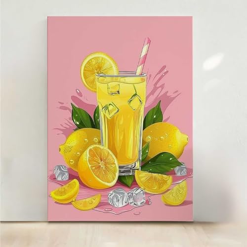 RNXAOPEN Obst Diamond Painting, 5D Zitrone Diamond Painting Erwachsene Diamant Malerei DIY Steine Kristall Kunst Bastelnset Erwachsene Anfänger Set, zur Zimmer Wanddeko, Geschenke 50x65CM PjY1949 6-4 von RNXAOPEN