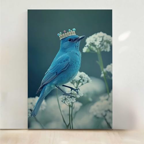 RNXAOPEN Vogel Diamond Painting, 5D Blume Diamond Painting Erwachsene Diamant Malerei DIY Steine Kristall Kunst Bastelnset Erwachsene Anfänger Set, zur Zimmer Wanddeko, Geschenke 80x100CM PjY5637 B-5 von RNXAOPEN