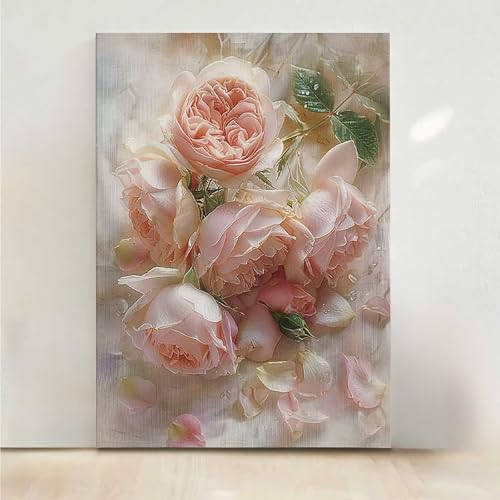 Rose Diamond Painting, 5D Blume Diamond Painting Erwachsene Diamant Malerei DIY Steine Kristall Kunst Bastelnset Erwachsene Anfänger Set, zur Zimmer Wanddeko, Geschenke für Frauen 30x40CM PjY1069 V-B Rose Diamond Painting, 5D Blume Diamond Painting Erwachsene Diamant Malerei DIY Steine Kristall Kunst Bastelnset Erwachsene Anfänger Set, zur Zimmer Wanddeko, Geschenke für Frauen 30x40CM PjY1069 V-B von RNXAOPEN