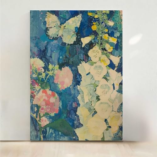 Schmetterling Diamond Painting, 5D Blume Diamond Painting Erwachsene Diamant Malerei DIY Steine Kristall Kunst Bastelnset Erwachsene Anfänger Set, zur Zimmer Wanddeko, Geschenke 80x100CM PjY7601 8-4 von RNXAOPEN