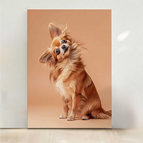 Tier Diamond Painting, 5D Hund Diamond Painting Erwachsene Diamant Malerei DIY Steine Kristall Kunst Bastelnset Erwachsene Anfänger Set, zur Zimmer Wanddeko, Geschenke für Frauen 80x100cm PjY8437 6-1 von RNXAOPEN