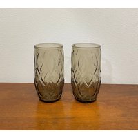 2Er-Set Vintage Anchor Hocking Strukturierte Gläser - 12 Oz, Hervorragender Zustand von RNvintaged
