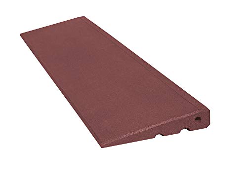 Bordsteinrampe Excellent 45 mm aus hochverdichtetem Gummigranulat Made in Germany Bordsteinrampe Auffahrrampe Türschwellenrampe Rotbraun von RO-FLEX