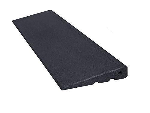 Bordsteinrampe Excellent 45 mm aus hochverdichtetem Gummigranulat Made in Germany Bordsteinrampe Auffahrrampe Türschwellenrampe schwarz von RO-FLEX