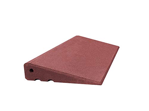 Türschwellenrampe Excellent 750/65 mm hoch aus Gummigranulat hochverdichtet (rotbraun) von RO-FLEX