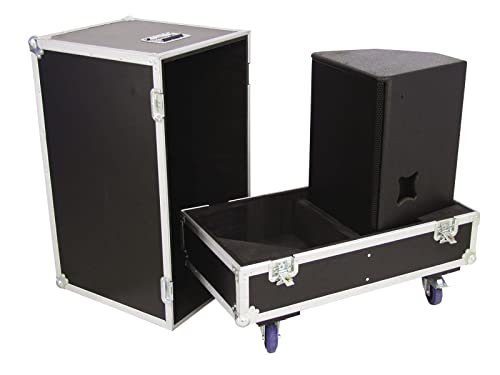 ROADINGER Flightcase 2x PAS-215 | Flightcase für 2 x PAS-215, mit Rollen von ROADINGER