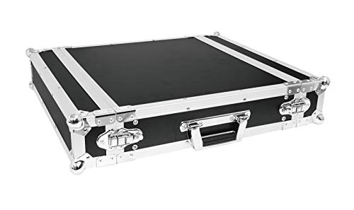 ROADINGER Verstärkerrack PR-1, 2HE, 47cm tief | Flightcase für 483-mm-Geräte (19") | mehrschichtig verleimtem Holz, schwarz laminiert von ROADINGER