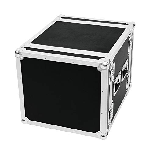 ROADINGER Verstärkerrack PR-2, 10HE, 47cm tief | Flightcase für 483-mm-Geräte (19") | mit 9 mm mehrschichtig verleimtem Holz, schwarz laminiert von ROADINGER