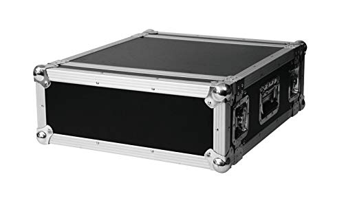 ROADINGER Verstärkerrack PR-2, 4HE, 47cm tief | Flightcase für 483-mm-Geräte (19") | mehrschichtig verleimtem Holz, schwarz laminiert von ROADINGER