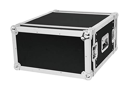 ROADINGER Verstärkerrack PR-2, 6HE, 47cm tief | Flightcase für 483-mm-Geräte (19") | mit mehrschichtig verleimtem Holz, schwarz laminiert von ROADINGER