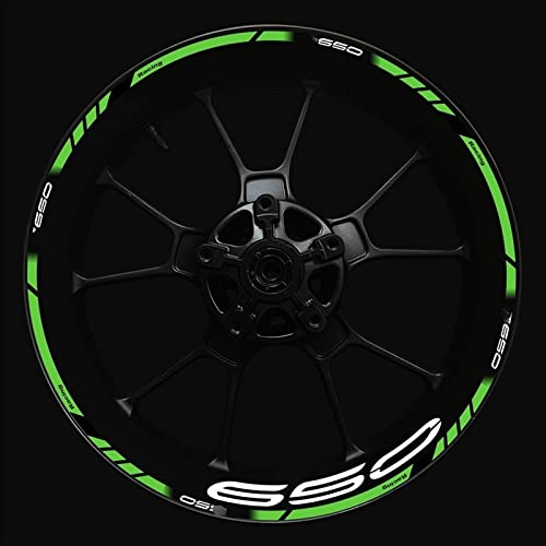 Felgenband Aufkleber-Set Für Vorder- Und Hinterradnabe Verbesserte Dekoration Für Kawasaki Z650 Motorrad Logo Z 650 Felgenaufkleber(Color:13) von ROANNY