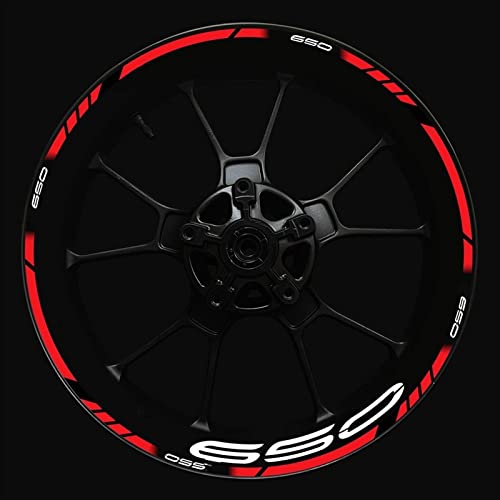 ROANNY Felgenband Aufkleber-Set Für Vorder- Und Hinterradnabe Verbesserte Dekoration Für Kawasaki Z650 Motorrad Logo Z 650 Felgenaufkleber(Color:16) von ROANNY