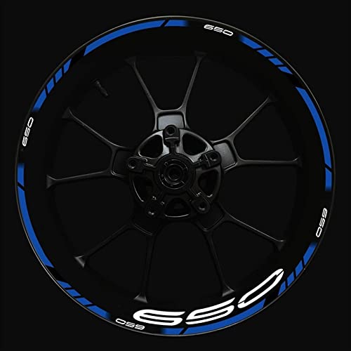 Felgenband Aufkleber-Set Für Vorder- Und Hinterradnabe Verbesserte Dekoration Für Kawasaki Z650 Motorrad Logo Z 650 Felgenaufkleber(Color:17) von ROANNY