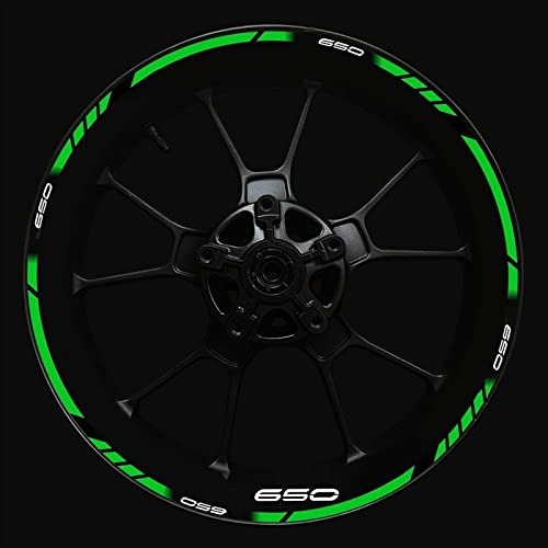 Felgenband Aufkleber-Set Für Vorder- Und Hinterradnabe Verbesserte Dekoration Für Kawasaki Z650 Motorrad Logo Z 650 Felgenaufkleber(Color:2) von ROANNY